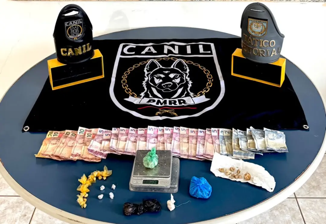 Mulher presa no cemitério clandestino com 30 pacotes de crack e skunk e R$ 141 em uma caixa amarela. A situação de tráf…
