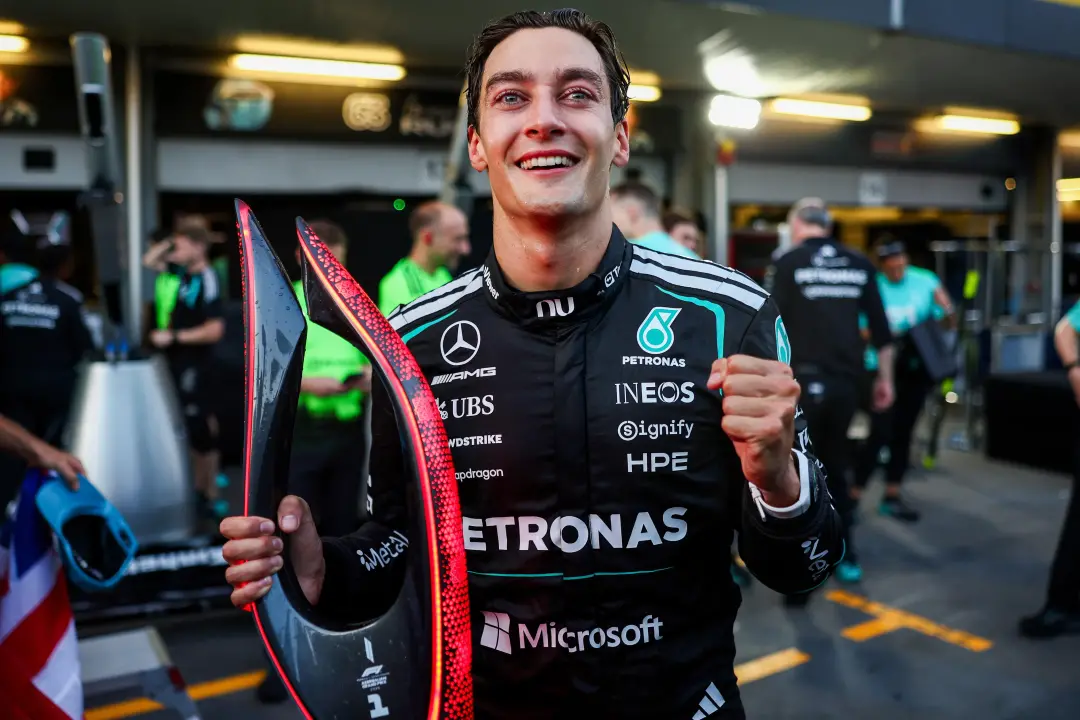 George Russell fez um Grand Slam no Grande Prêmio da Azerbaijão, pegando pole, liderando todas as voltas, fazendo a vol…