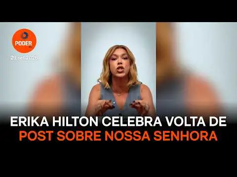 Erika Hilton celebrou a liberação do post sobre Nossa Senhora Aparecida pelo TSE, citando um projeto de 2007 que queria…