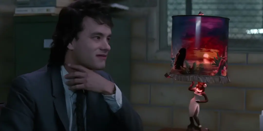 Joe Versus the Volcano, com Tom Hanks e Meg Ryan, está disponível de graça na Tubi. É uma comedia romantica meio maluca…