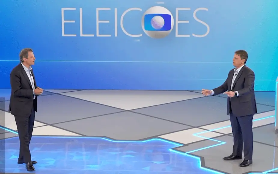 Em São Paulo, Tarcísio e Haddad passaram o debate defendendo os governos de Bolsonaro e Lula, focando nos padrinhos. Te…