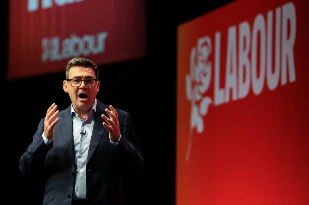 Andy Burnham falou no congresso em Liverpool, dizendo que o Reino Unido não tem rumo claro sem definir a relação com a …