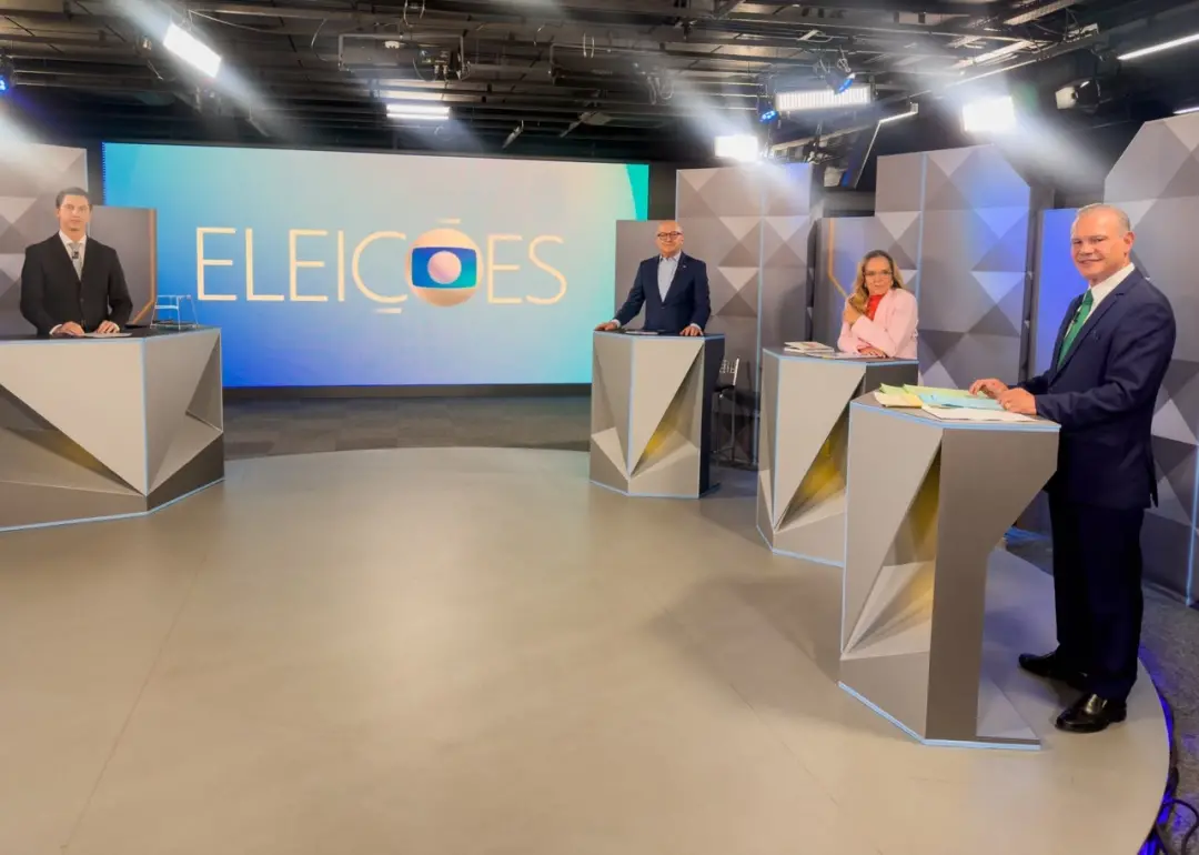 Três candidatos ao governo de Mato Grosso debateram na TV Centro América, abordando propostas de saúde e violência cont…