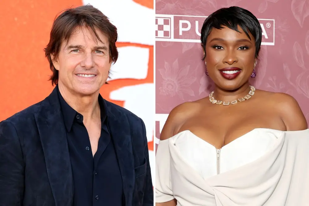 Tom Cruise trocou os passos do Risky Business por um momento no Jennifer Hudson Show, durante a turnê de divulgação de …
