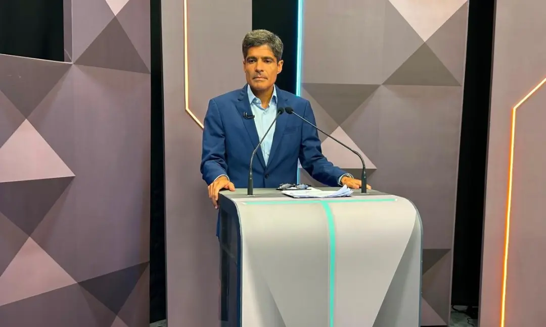 ACM Neto cobrou Jerônimo Rodrigues por falta ao debate na TV Bahia. Ele prometeu transformação na qualidade do ensino b…