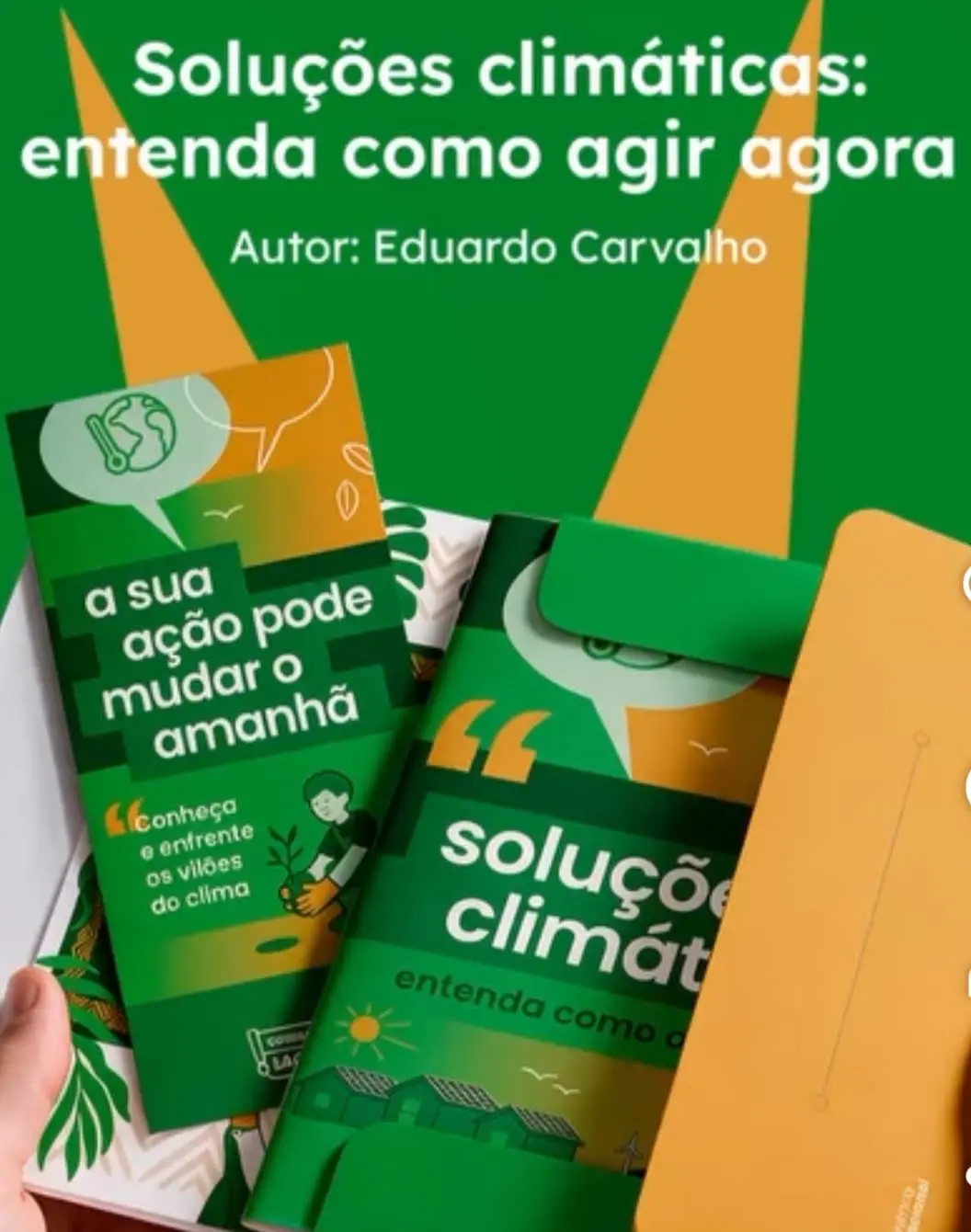 Editora Inteligência Educacional de Goiânia com livro sobre mudanças climáticas na semifinal do Prêmio Jabuti. Ver solu…
