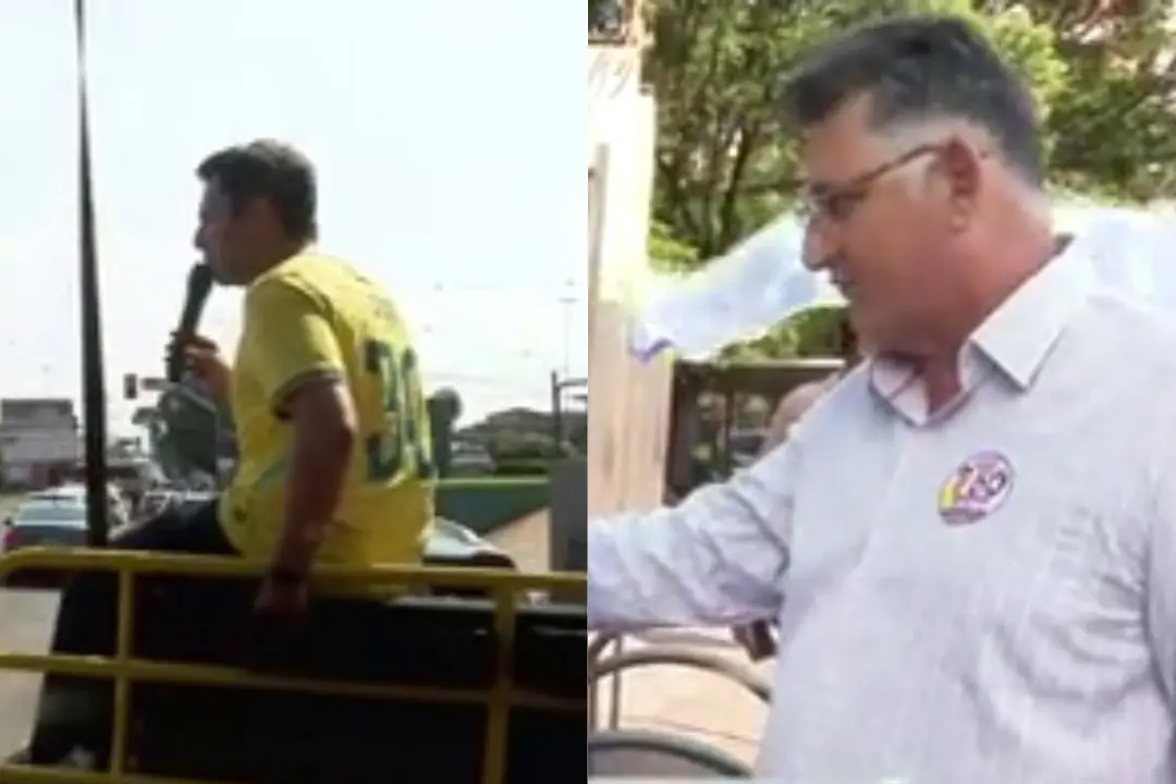 Catan fez carreata em Campo Grande, falando sobre combate à corrupção e promessa de valorizar a polícia militar. A prom…