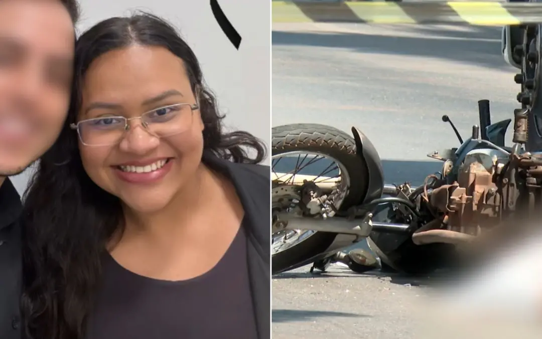 Jardim Guanabara, em Goiânia, viu pai e filha morrerem em acidente entre moto, caminhonete e caminhão. Situação horríve…