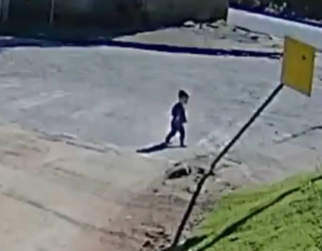Braço do Norte, Santa Catarina. Bebê de 1 ano e 6 meses foge da creche e caminha sozinho até o trabalho da mãe. É um de…