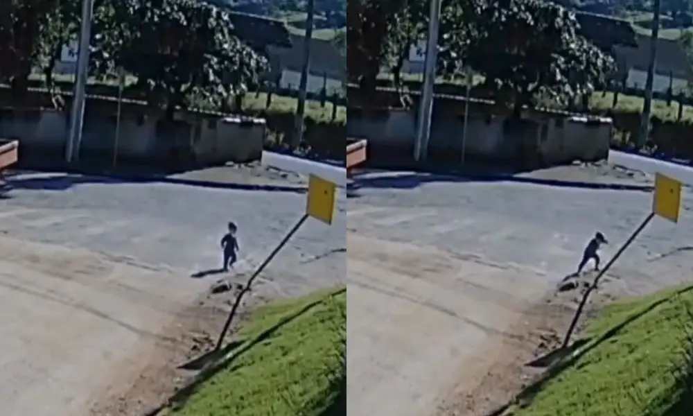 Braço do Norte, em Santa Catarina, viu um bebê de 1 ano e meio fugir de uma creche em reforma e caminhar sozinho até o …