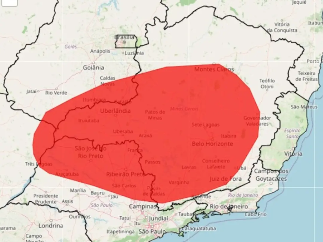 Alerta vermelho de onda de calor para 38 cidades de Minas, com previsão de temperaturas 5 graus acima da média por mais…