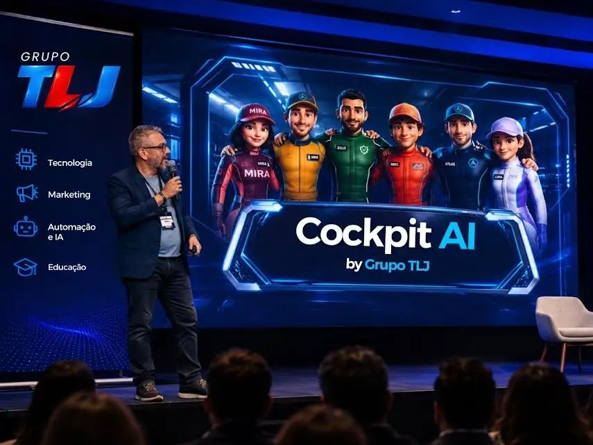Grupo TLJ lançou o Cockpit AI, uma equipe de agentes de IA dentro do CRM das empresas. Isso mostra a aceleração da IA n…