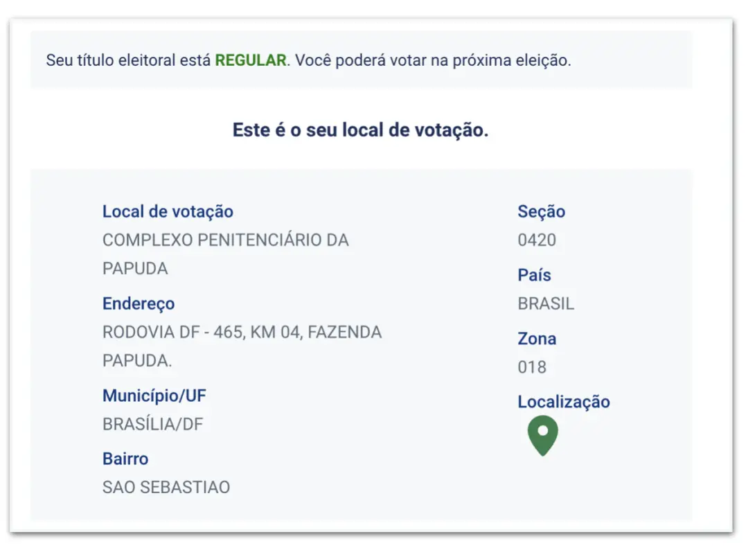 Daniel Vorcaro teve o título eleitoral transferido para o Complexo Penitenciário da Papuda, em Brasília, para votar em …