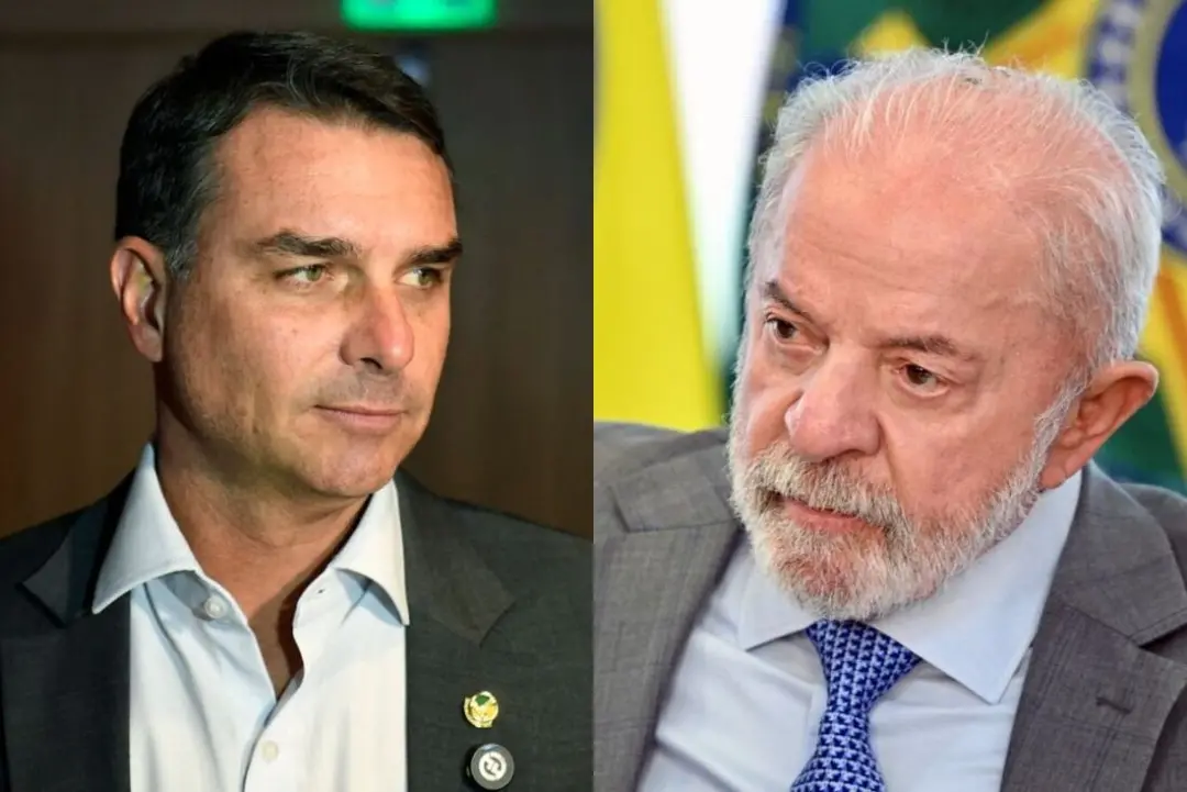 No DF, pesquisa aponta Flávio Bolsonaro com 40% das intenções de voto para a Presidência, contra 36% de Lula no primeir…