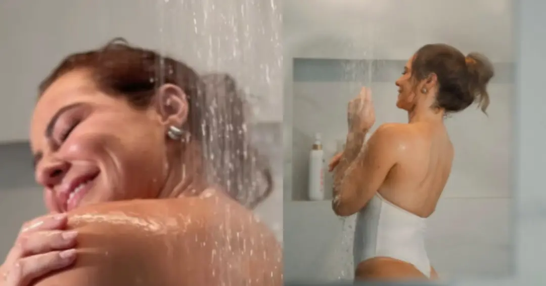 Paolla Oliveira publicou fotos no banho, definindo o momento como um banho de skincare. Eu acho legal quando as pessoas…