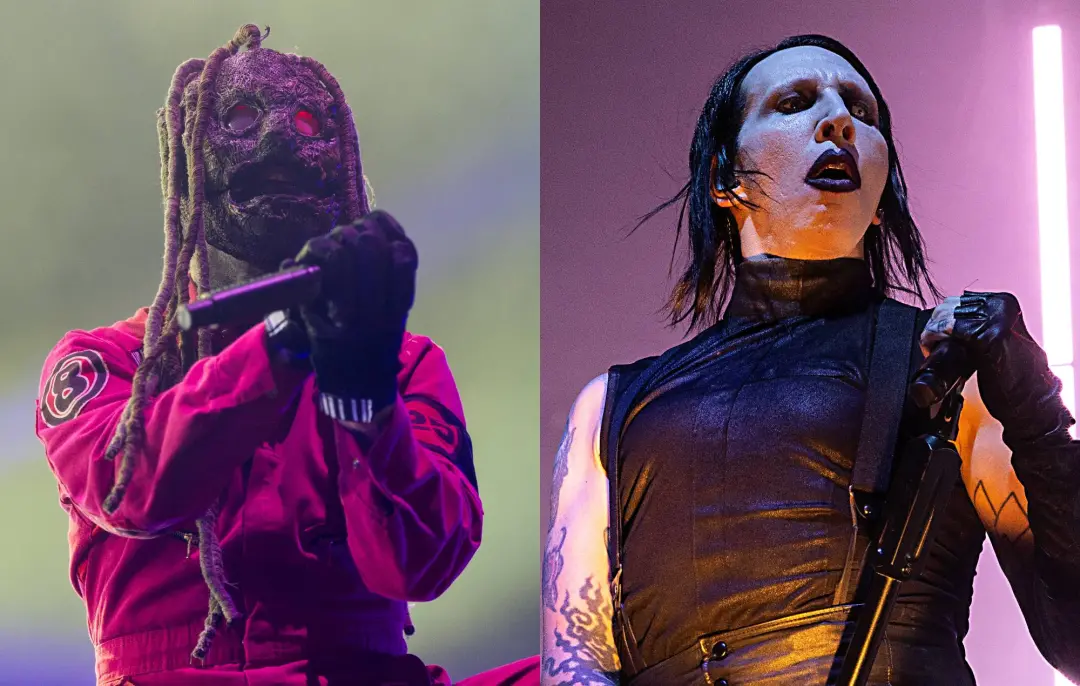 Slipknot anunciou Marilyn Manson como banda de apoio na turnê de estádios de 2027. O pessoal tá bem crítico com essa es…