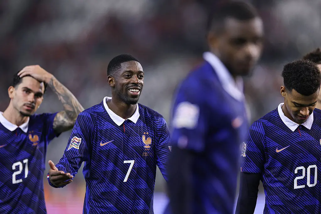 Rennes com seis jogadores da academia no time principal contra a Bélgica, que perdeu por 1 a 0 para a França. É bom ver…