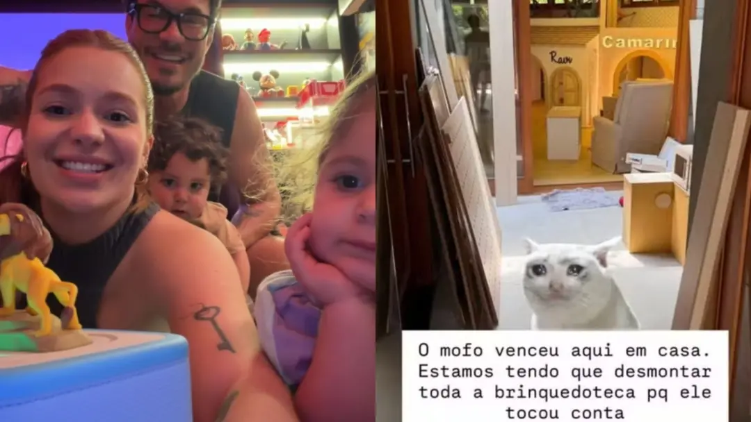 Mofo apareceu na casa de Viih Tube e Eliezer, forçando desmontar a brinquedoteca dos filhos. A limpeza só funciona temp…