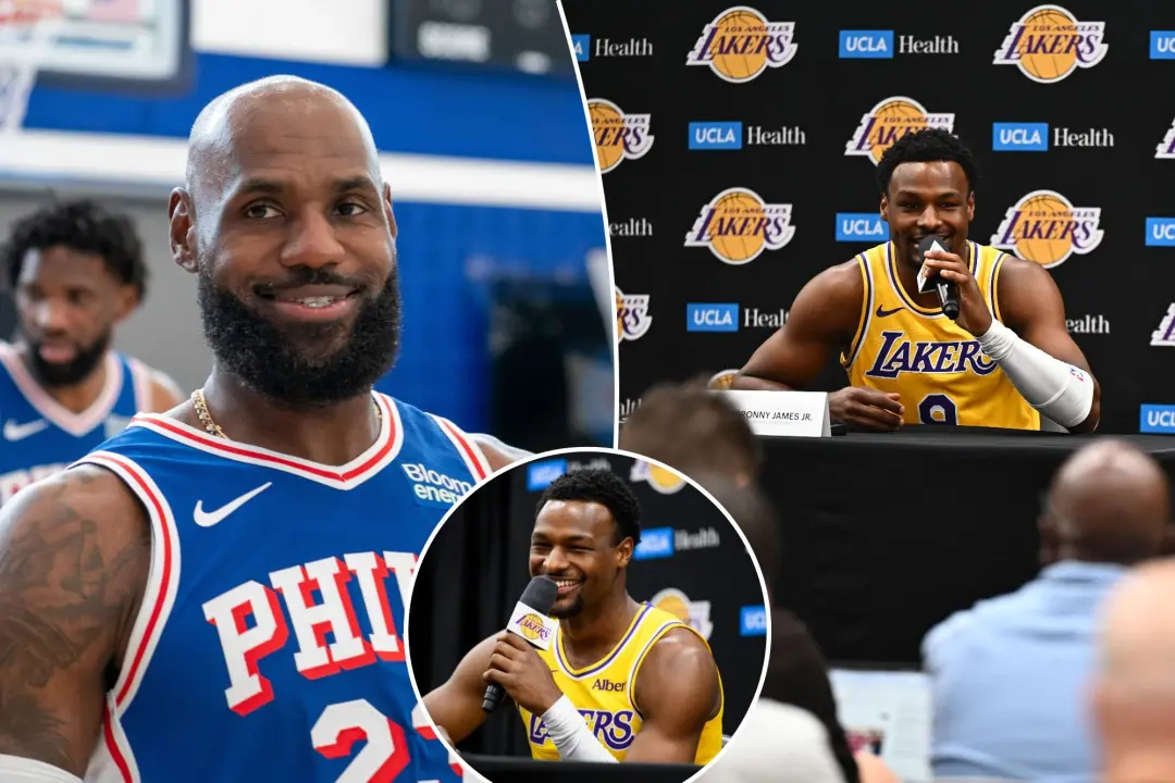 Bronny James vai começar uma temporada sem jogar com o pai, LeBron James, após a saída do maior jogador dos Lakers. É u…