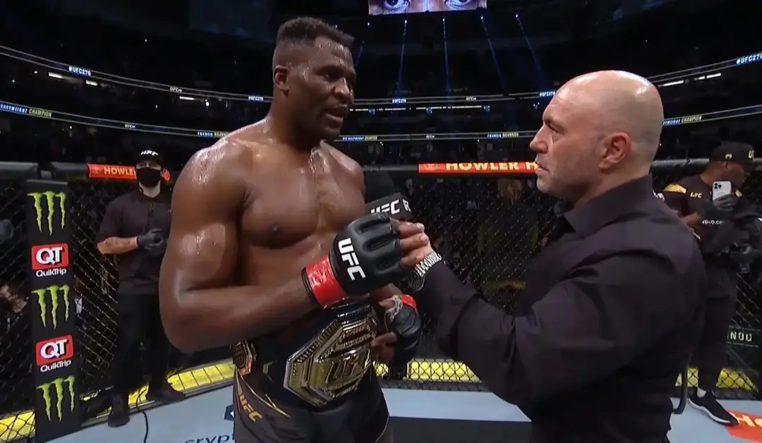 Eric Nicksick diz que Ngannou poderia ser o maior lutador se focasse só em MMA, em vez de focar nos 30 milhões que fez …