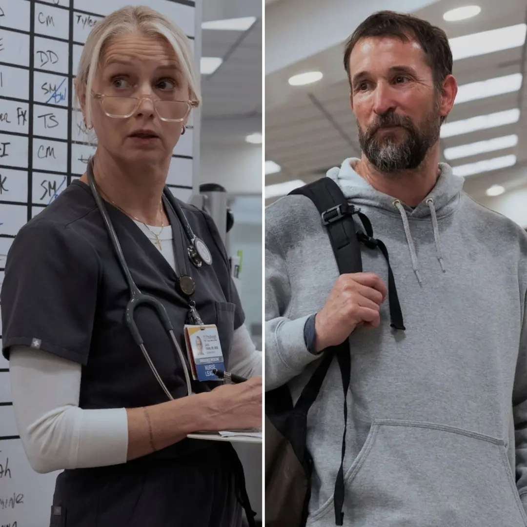 Katherine LaNasa fala sobre a dinâmica entre Dana Evans e o Dr Robby Robinavitch na temporada 3 de The Pitt. Diz que o …