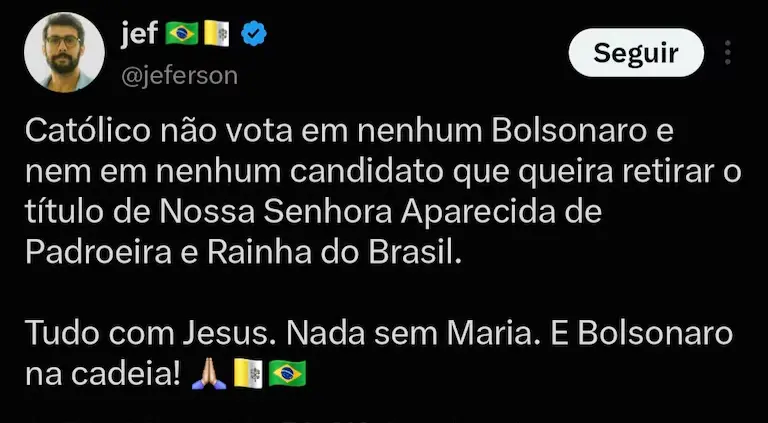 Um milhão de posts sobre a tentativa de tirar Nossa Senhora Aparecida como padroeira viralizou em menos de três dias. A…