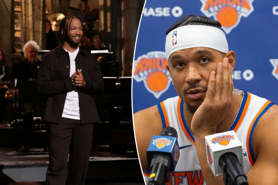 Josh Hart disse na coletiva de imprensa que a participação de Jalen Brunson no SNL estava boa, mas que ele nao tem futu…
