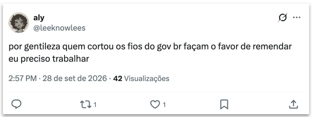 Instabilidade no gov.br e na Receita Federal nesta segunda-feira, com pico de mais de 700 reclamações registrado. Quand…