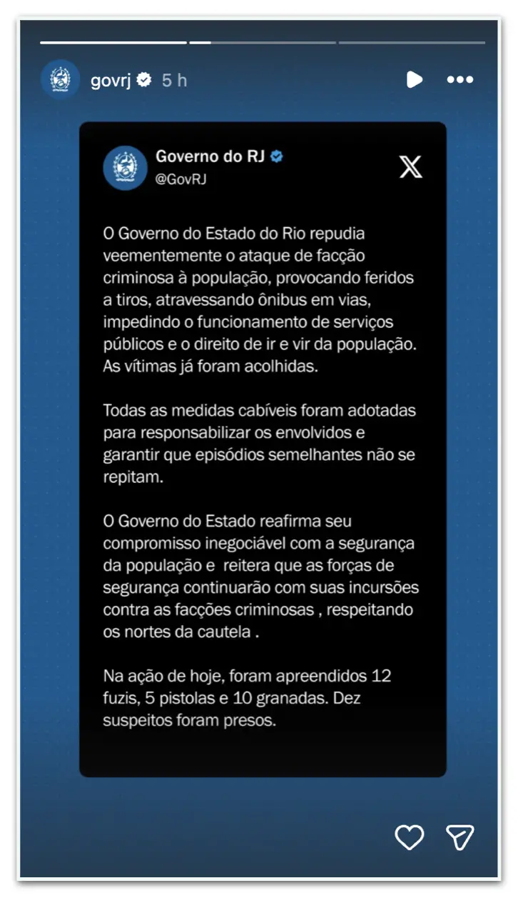 Linha Vermelha foi bloqueada por ônibus escolares usados como barricada em Duque de Caxias. A ação foi represália a ope…