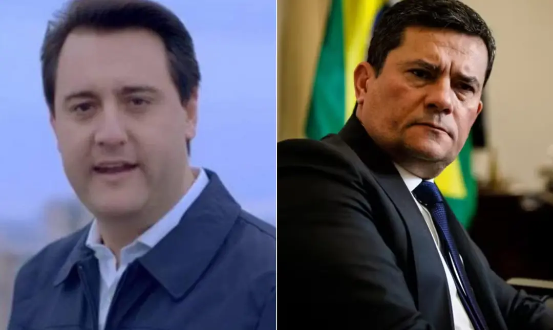 Sergio Moro elogiado por Ratinho Jr em vídeo após deixar o Ministério da Justiça em 2020. É estranho ver declarações de…