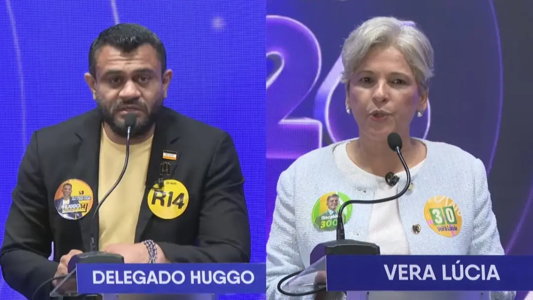Debate do governo do Ceará teve Huggo e Vera Lúcia presentes, enquanto Ciro e Elmano faltaram. A ausência mostra que a …