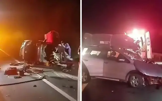 Sete pessoas ficaram feridas em batida frontal na SP-352, em Itapira, São Paulo. O impacto foi forte e exigiu resgate d…