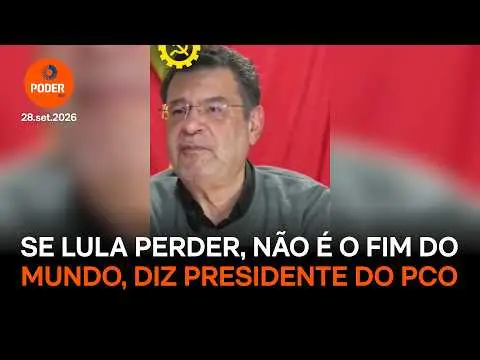 Rui Costa Pimenta, presidente do PCO, disse que uma derrota de Lula em 2026 para Flávio Bolsonaro não seria o fim do mu…