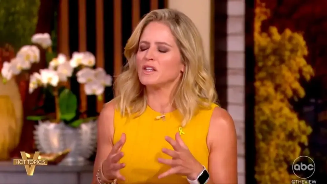 Sara Haines criticou o anúncio de Trump feito com dinheiro de imposto, chamando os vídeos de completamente inapropriado…