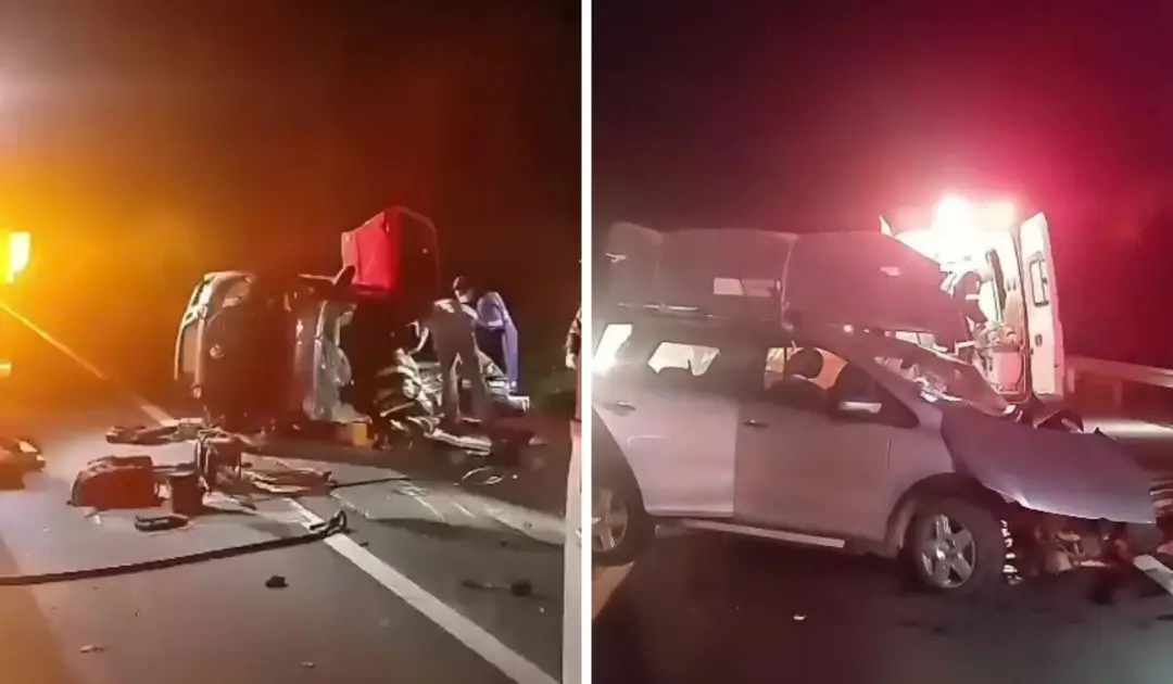 Sete feridos em colisão frontal na Rodovia Vereador Antônio Cazalini, em Itapira. Três vítimas ficaram presas nas ferra…