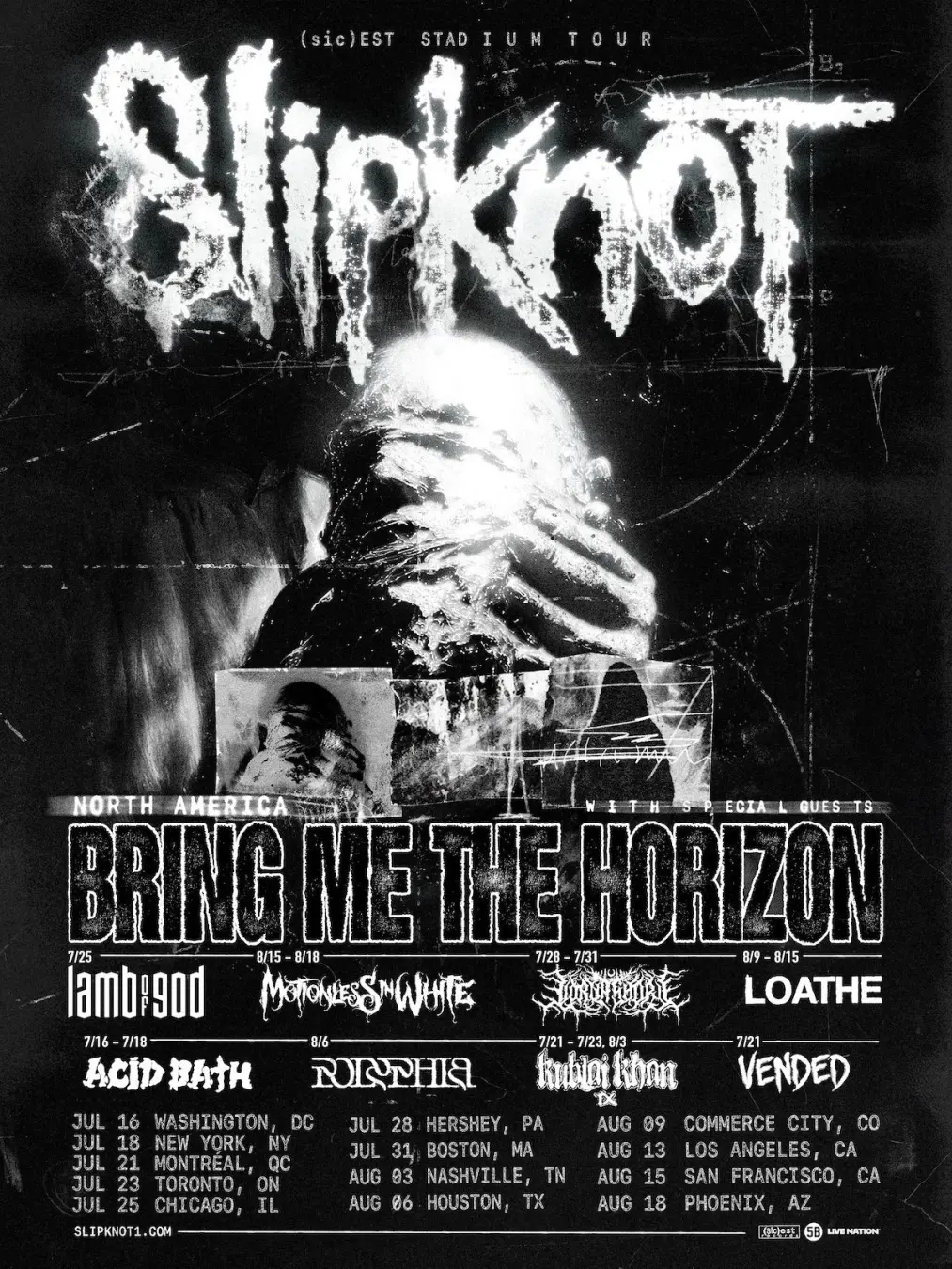 Slipknot vai fazer uma turnê de estádios em 2027, começando no Wembley Stadium em Londres dia 3 de julho. Parece que va…