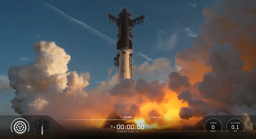 Starship deu a volta completa na Terra no 14o voo, alcançando 275 km de altitude, o que é um aumento em relação aos 190…
