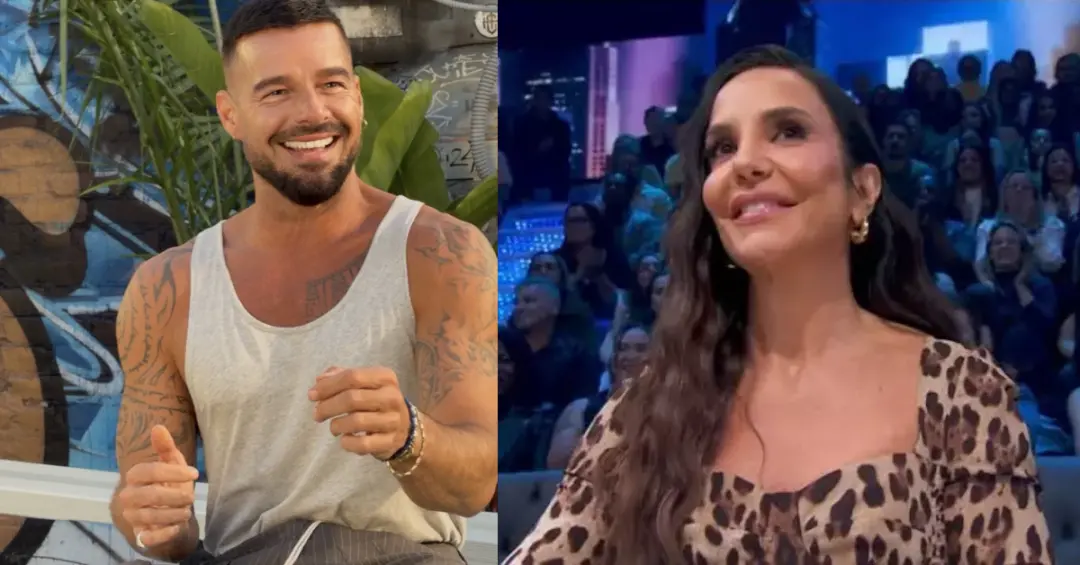 Ricky Martin declarou que ama Ivete Sangalo, chamando ela de deusa durante o Domingão com Huck. É legal ver esse reconh…