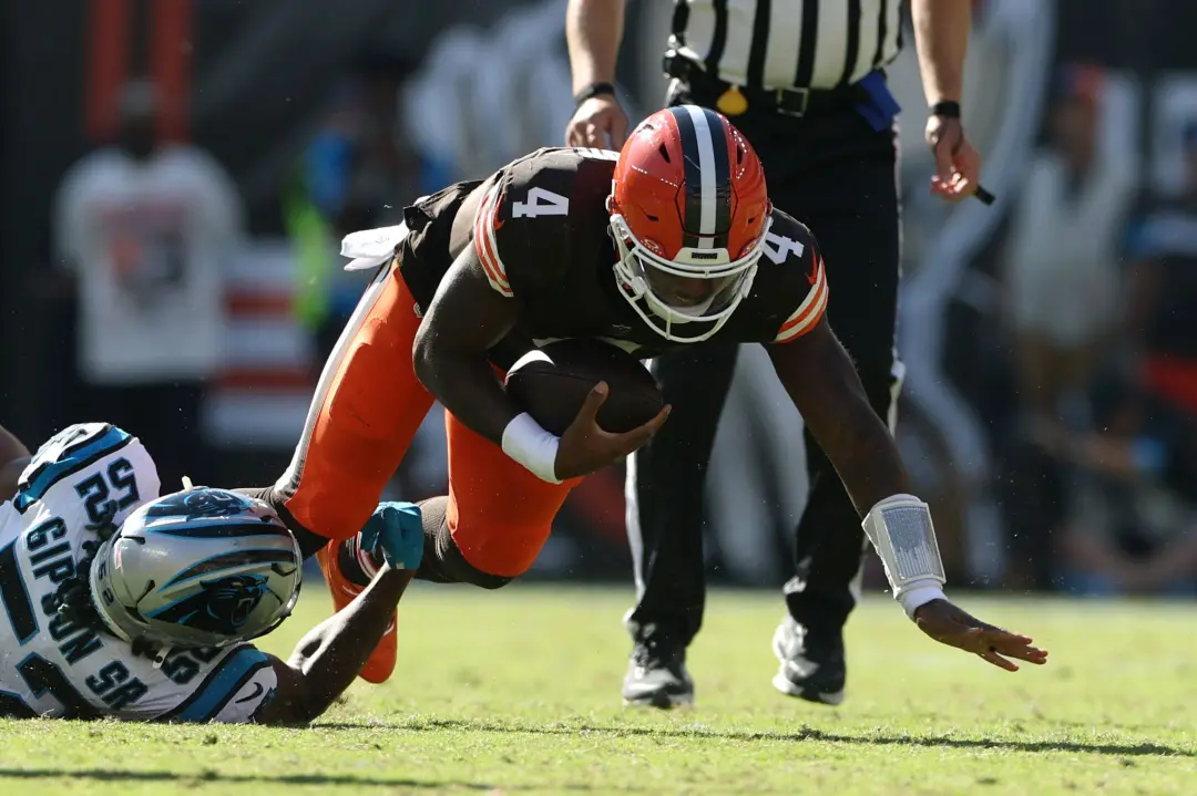 Cleveland Browns 2 a 1 após três jogos, com Deshaun Watson fazendo uma remontada de 21 a 18 contra os Panthers. Analist…