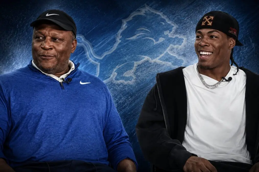 Gibbs fez uma jogada de 17 jardas no jogo do Detroit Lions contra os New York Jets, invertendo o curso da jogada. É for…