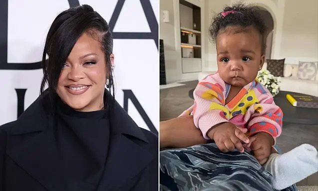 Rihanna postou fotos da filha de um ano Rocki com A$AP Rocky. A criança fazendo piada sobre ter uma filha me tocou de u…