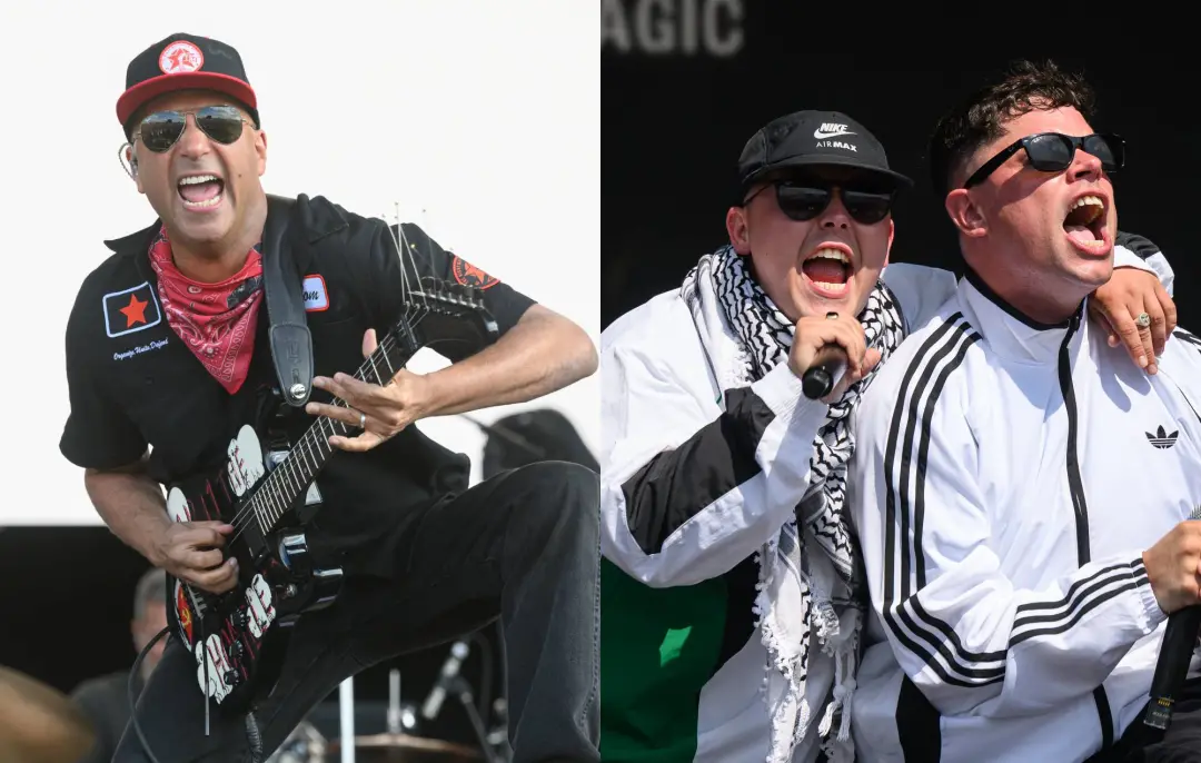 Kneecap e Tom Morello soltaram Unconquered, uma colaboração pesada com pegada Rage Against The Machine. Misturar o som …