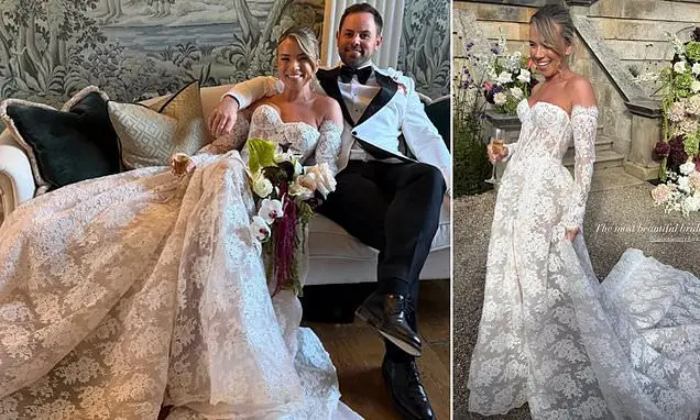 Chloe Shearer casou com Micky Young em uma cerimônia no interior de North Yorkshire. Acho legal ver a família celebrand…