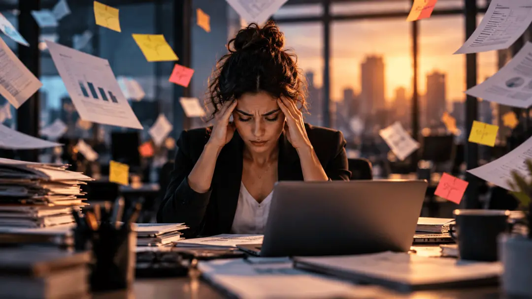 40% dos trabalhadores globalmente sentiram muito estresse recentemente. A pesquisa mostra que a ambiguidade de função é…