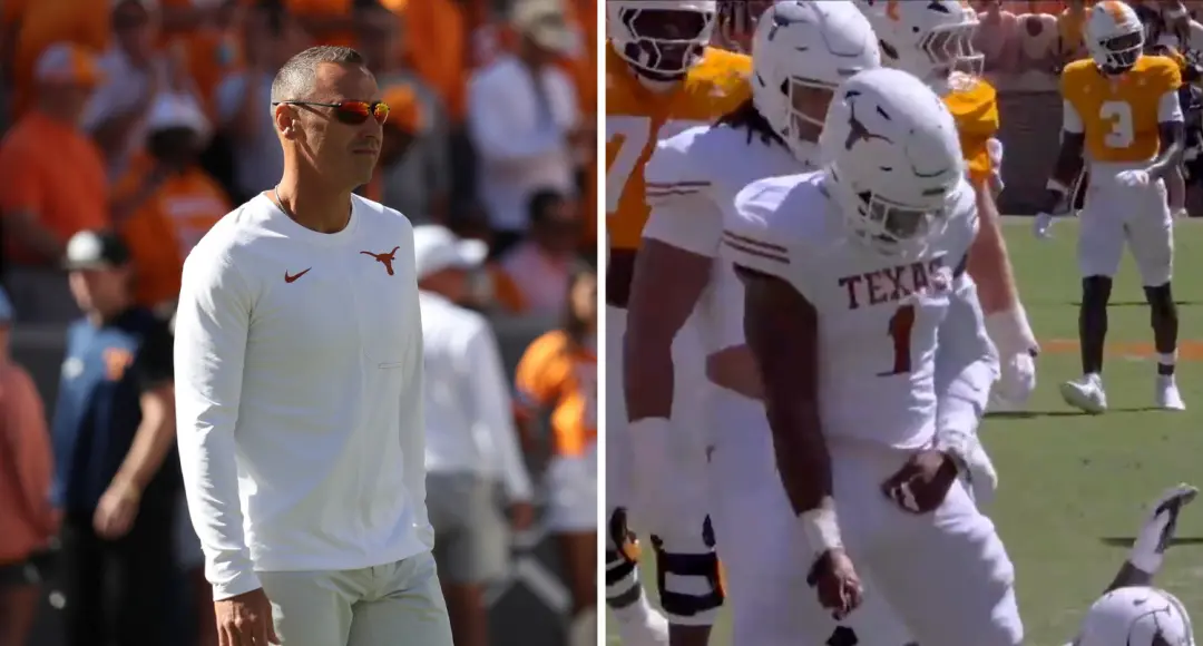 Texas Longhorns venceu Tennessee, mas o jogador Colin Simmons fez uma celebração muito vulgar, urinando em campo após d…