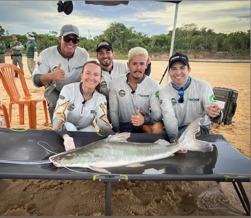 Pescadores esportivos do Rio Araguaia iniciaram projeto para estudar a piraíba e outros peixes. Saber onde essas espéci…