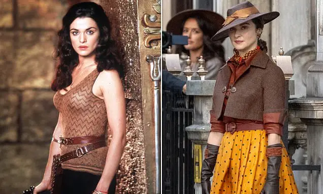 Rachel Weisz filmando cenas de um filme em Londres, depois de 25 anos de volta com personagem de heroína de ação. É bom…