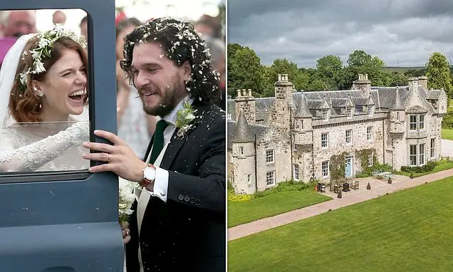 Wardhill Castle, em Aberdeenshire, foi o local do casamento de Kit Harington com sua esposa em junho de 2018. É interes…