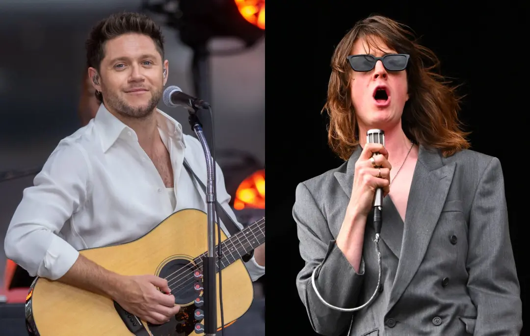 Tom Ogden, vocalista do Blossoms, se juntou ao Niall Horan no palco em Manchester para a performance surpresa de Charle…