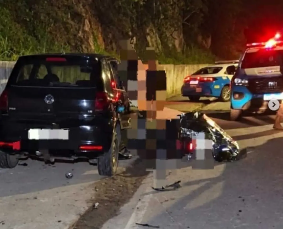 Centro de Mendes teve morte de motociclista em acidente com carro na noite de sexta. O motorista do carro foi preso por…